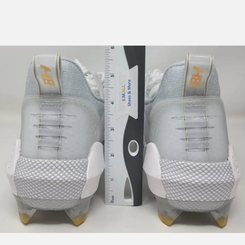 Under Armour Mens Harper 6 Low ST Baseball Cleats WHITE Sz Multi 3024315-100 NEW